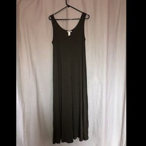 Basic H&M Olive Green Maxi dress